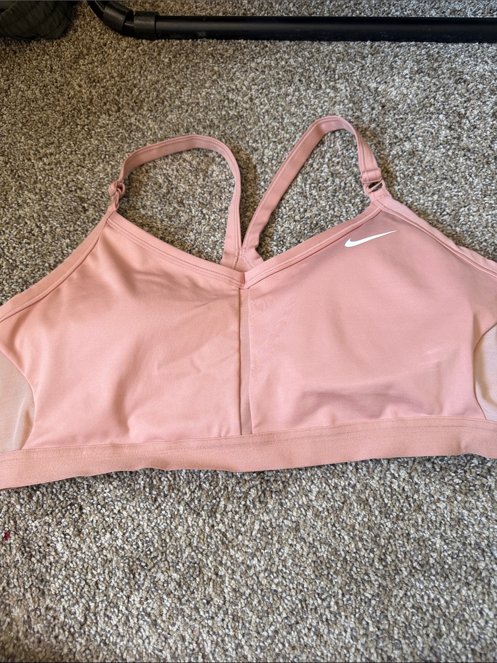Nike Pink Strappy Low‑Impact Sports Bra